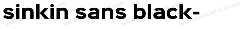 sinkin sans black字体转换